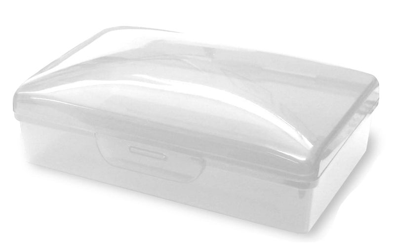American Comb Travel Soap Box with lid - Clear White - Perfect for Traveling  Gym  or Storage. Made in The USA. - Image 3